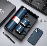 Vacuum Insulated Thermal Flask Set With Cup Set 3 In 1 - Image 2