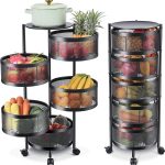 5 Layers Kitchen Rotating Rack